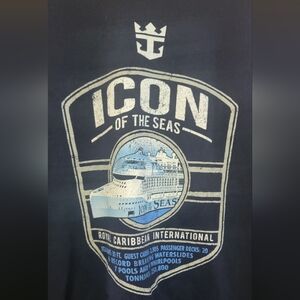 Caribbean Navy Cotton T-Shirt